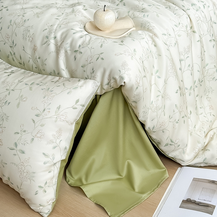 91家纺网 家纺一手货源 找家纺 Mr.pig猪先生水洗棉 2026新款A类天丝莱赛尔数码印花四件套夏季凉感丝滑被套床单床上用品（展示价格为控价，实际价格请联系客服） 纸夏