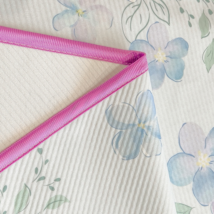 91家纺网 家纺一手货源 找家纺 莱米家纺 2026新款斜纹凉感床席冰豆豆系列 兰花小兔