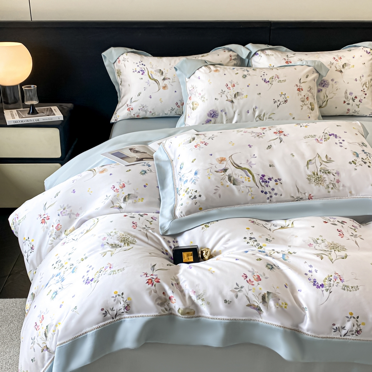 91家纺网 家纺一手货源 找家纺 （总） 博纳家纺 2023新款13372全棉喷气双面纯棉四件套-嘉柏丽