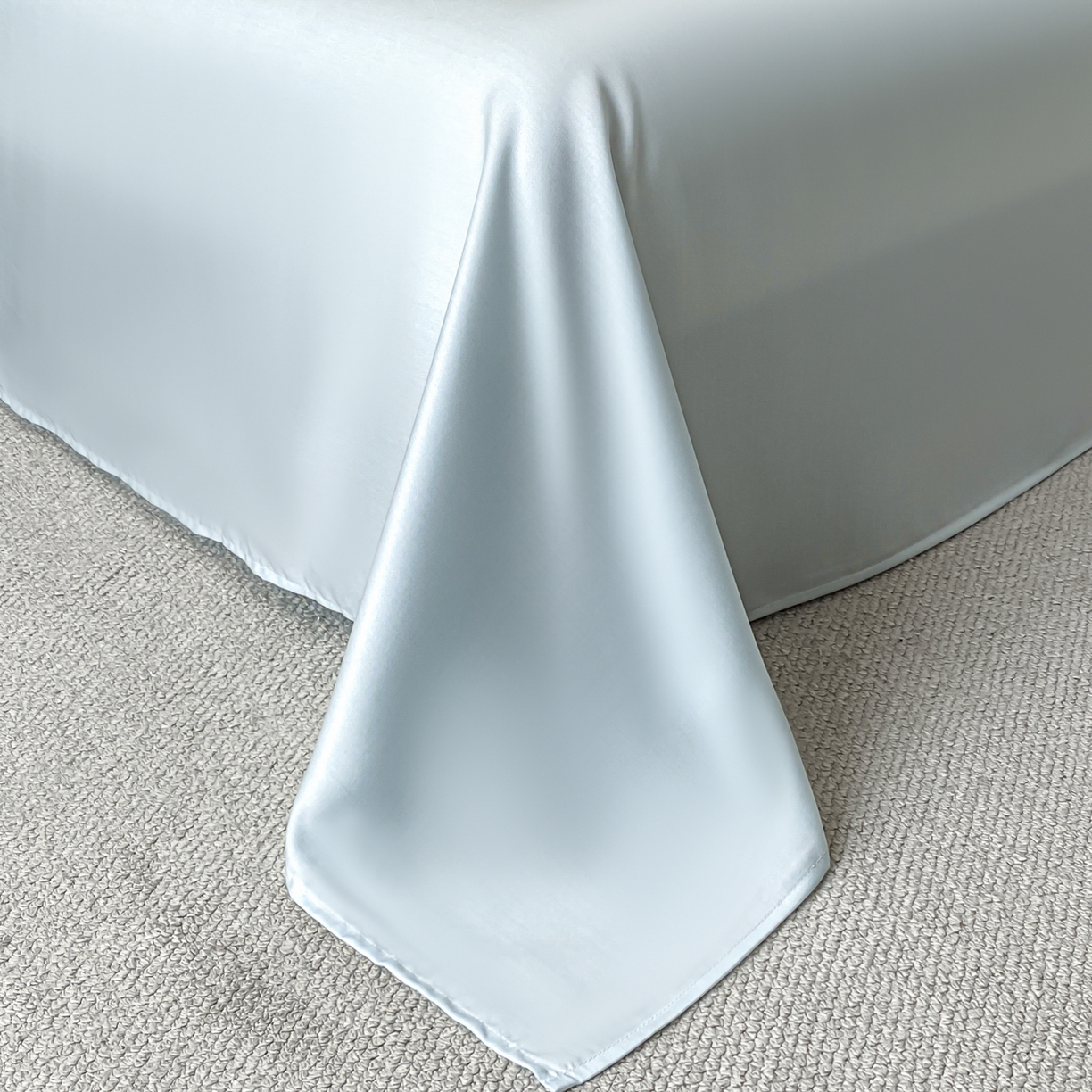 91家纺网 家纺一手货源 找家纺 （总）博纳家纺 2026新款100%莱赛尔天丝四件套宽边拼角绣花工艺数码印花田园风轻奢凉感四件套（礼盒装）