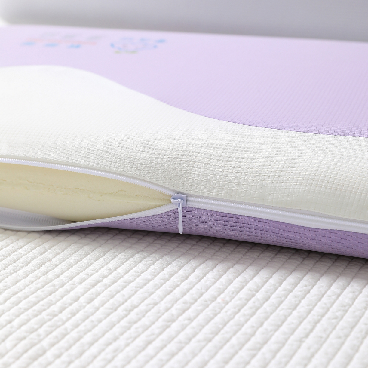 91家纺网 家纺一手货源 找家纺 （总）土多多枕芯 2026年新款云乎乎平板面包冰丝华夫格可爱学生冰感凉感记忆枕