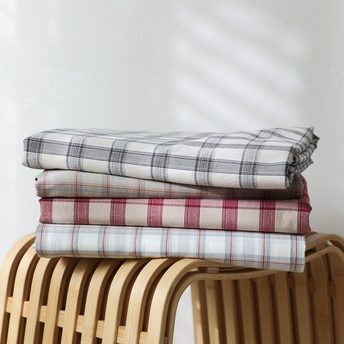 （总）棉眠 2026新款调色盘水洗棉混搭单品系列-格子单被套