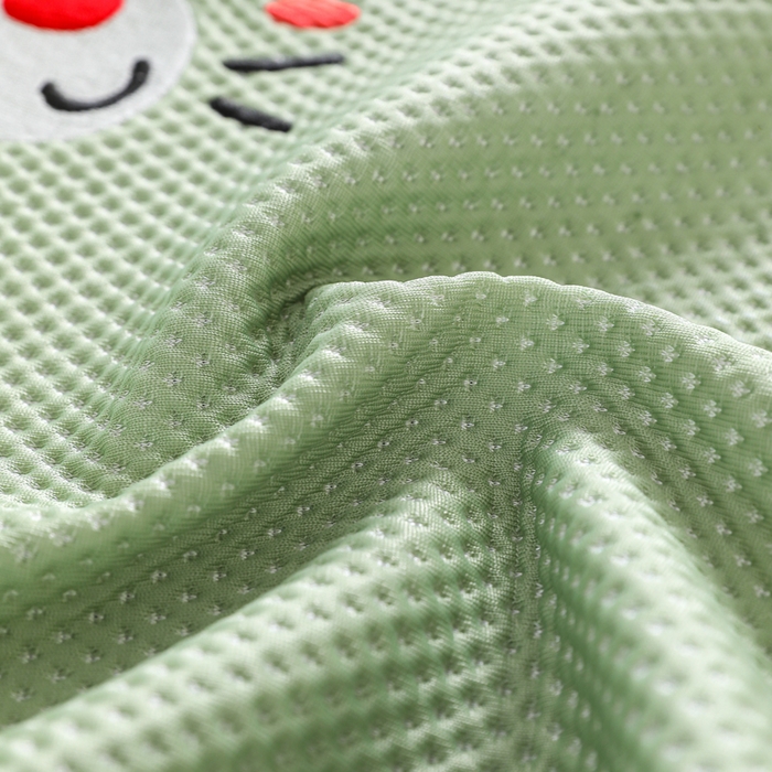 91家纺网 家纺一手货源 找家纺 织布人 2026新款枕芯夏季凉感可拆洗幼儿园儿童枕头学生宿舍专用枕套+枕芯 凉感甜心小艾-绿色