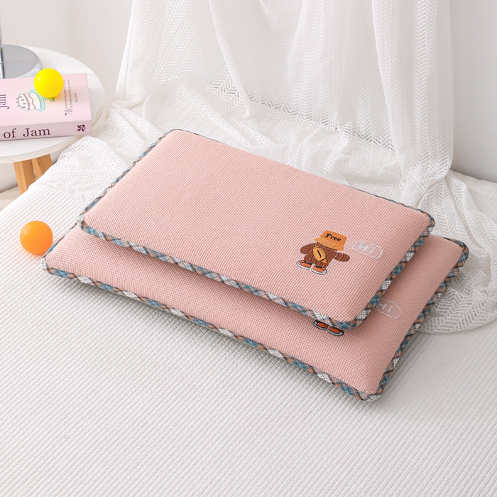 91家纺网 家纺一手货源 找家纺 （总）织布人 2026新款枕芯全棉华夫格可拆洗幼儿园儿童枕头学生宿舍专用枕套+枕芯