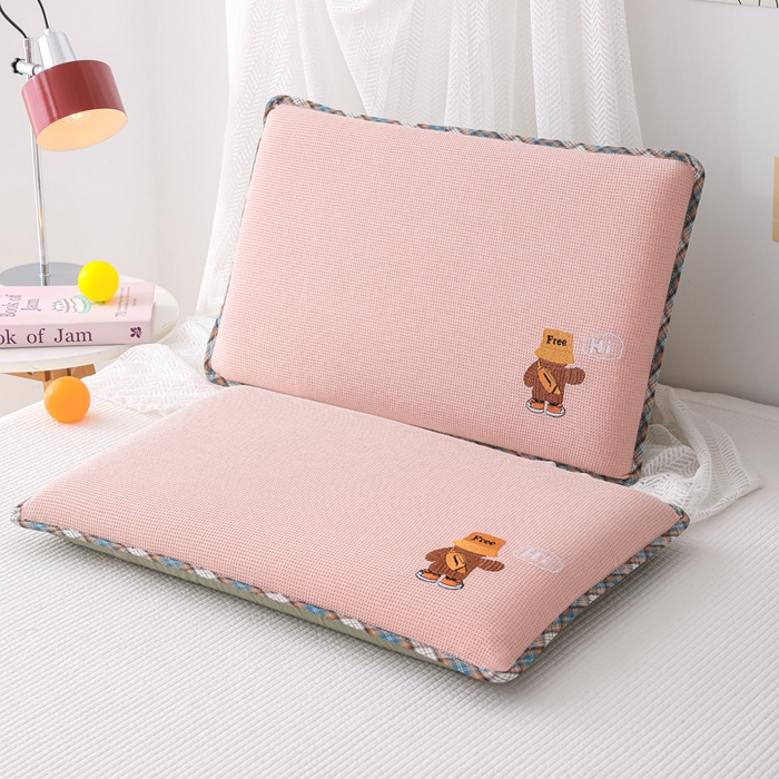 91家纺网 家纺一手货源 找家纺 （总）织布人 2026新款枕芯全棉华夫格可拆洗幼儿园儿童枕头学生宿舍专用枕套+枕芯