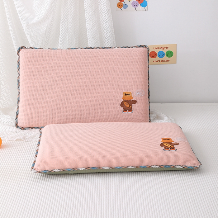 91家纺网 家纺一手货源 找家纺 （总）织布人 2026新款枕芯全棉华夫格可拆洗幼儿园儿童枕头学生宿舍专用枕套+枕芯