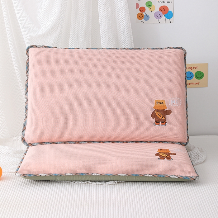 91家纺网 家纺一手货源 找家纺 （总）织布人 2026新款枕芯全棉华夫格可拆洗幼儿园儿童枕头学生宿舍专用枕套+枕芯