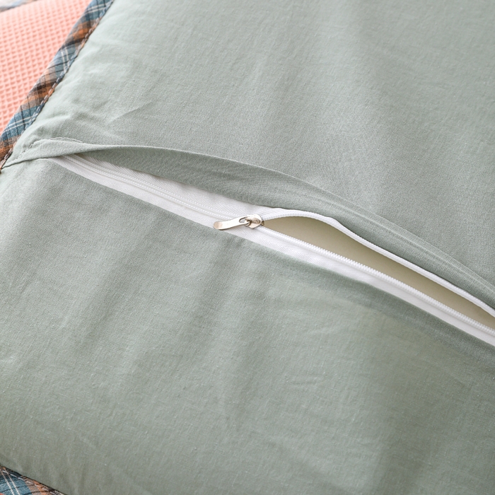 91家纺网 家纺一手货源 找家纺 织布人 2026新款枕芯全棉华夫格可拆洗幼儿园儿童枕头学生宿舍专用枕套+枕芯 全棉华夫格你好同学-粉色