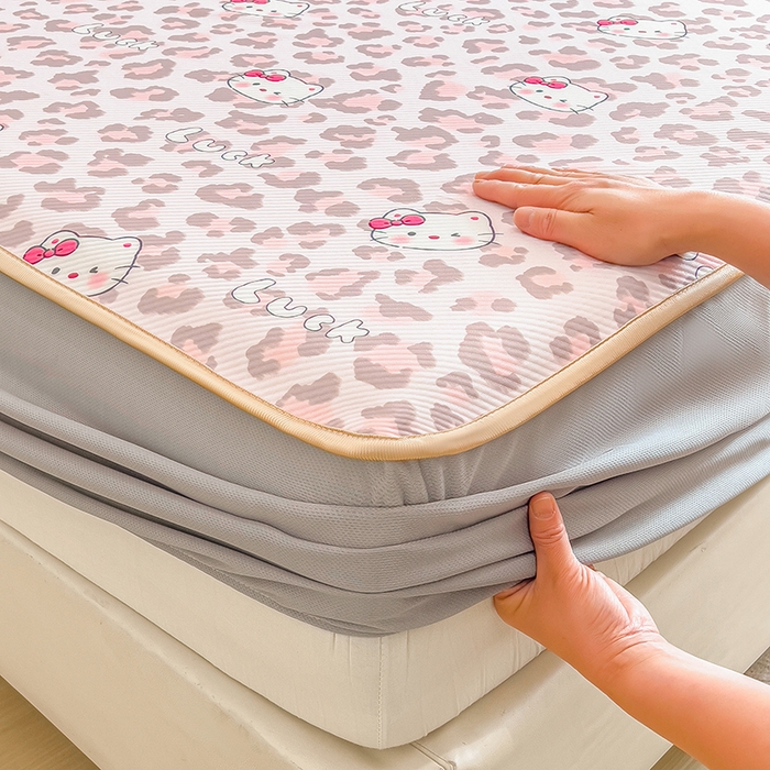 91家纺网 家纺一手货源 找家纺 （总）莱米家纺 2026新款斜纹凉感床笠冰豆豆系列