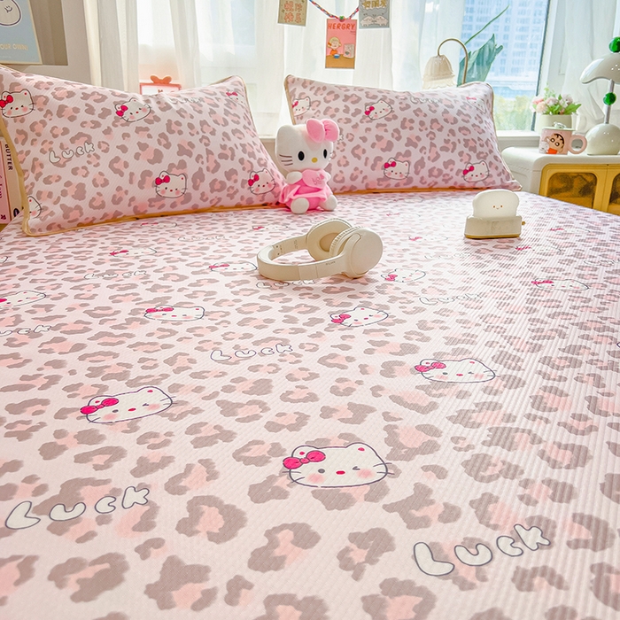 91家纺网 家纺一手货源 找家纺 （总）莱米家纺 2026新款斜纹凉感床笠冰豆豆系列