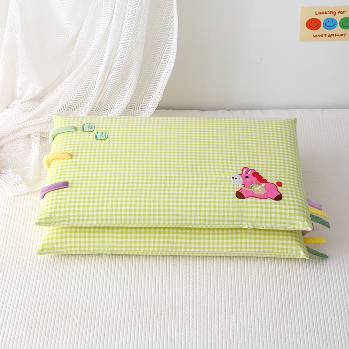 91家纺网 家纺一手货源 找家纺 （总）织布人 2026新款枕芯全棉彩虹条可拆洗幼儿园儿童枕头学生宿舍专用枕套+枕芯