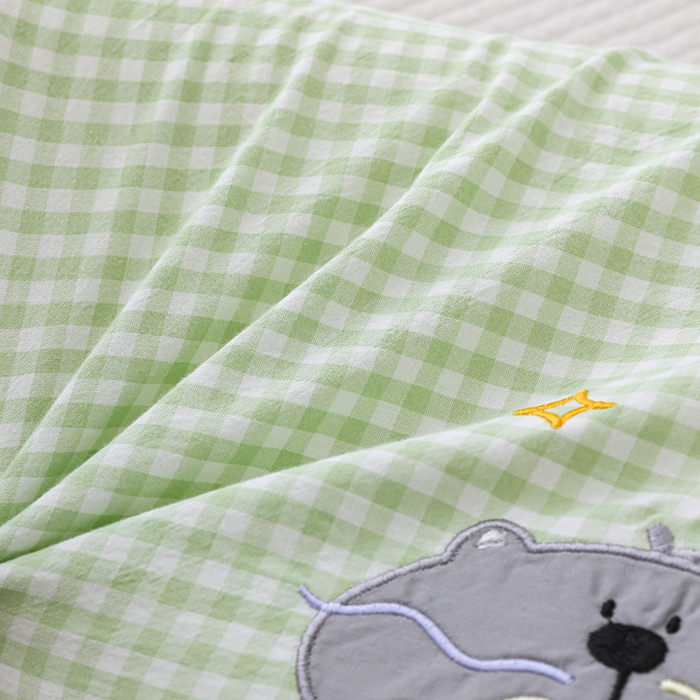 91家纺网 家纺一手货源 找家纺 织布人 2026新款枕芯全棉彩虹条可拆洗幼儿园儿童枕头学生宿舍专用枕套+枕芯 全棉彩虹条-小肥猫