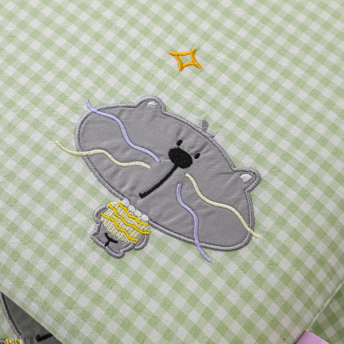 91家纺网 家纺一手货源 找家纺 织布人 2026新款枕芯全棉彩虹条可拆洗幼儿园儿童枕头学生宿舍专用枕套+枕芯 全棉彩虹条-小肥猫