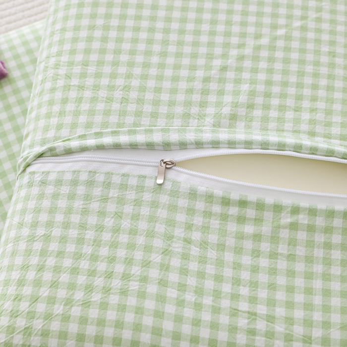 91家纺网 家纺一手货源 找家纺 织布人 2026新款枕芯全棉彩虹条可拆洗幼儿园儿童枕头学生宿舍专用枕套+枕芯 全棉彩虹条-小肥猫