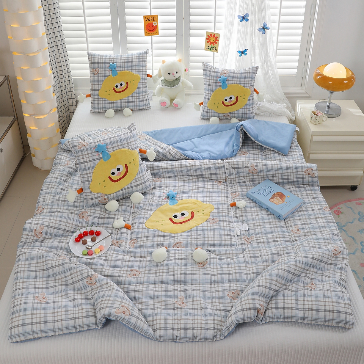 91家纺网 家纺一手货源 找家纺 照世家纺 2026新款多功能抱枕被-芒里偷闲 木马格