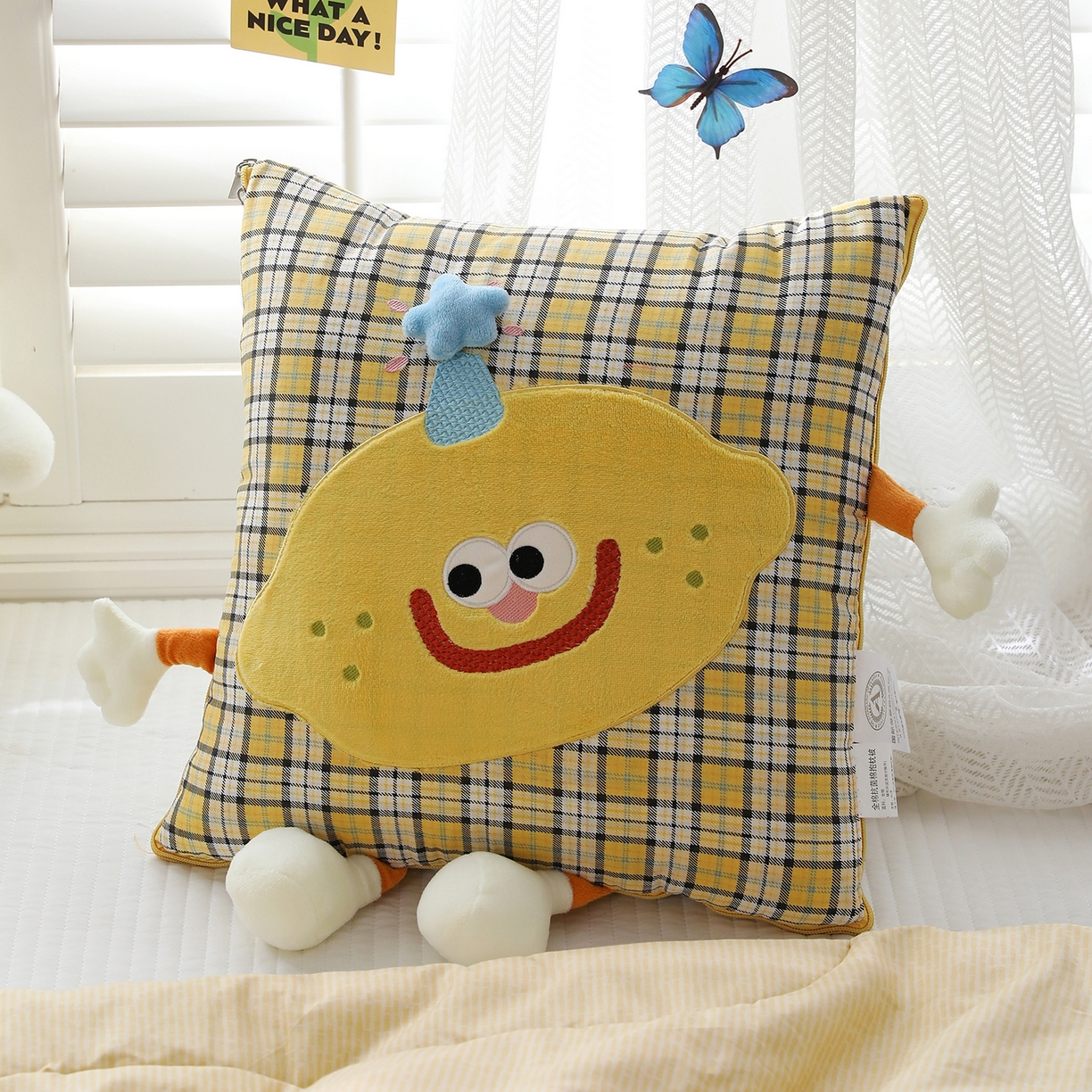 91家纺网 家纺一手货源 找家纺 照世家纺 2026新款多功能抱枕被-芒里偷闲 和熙