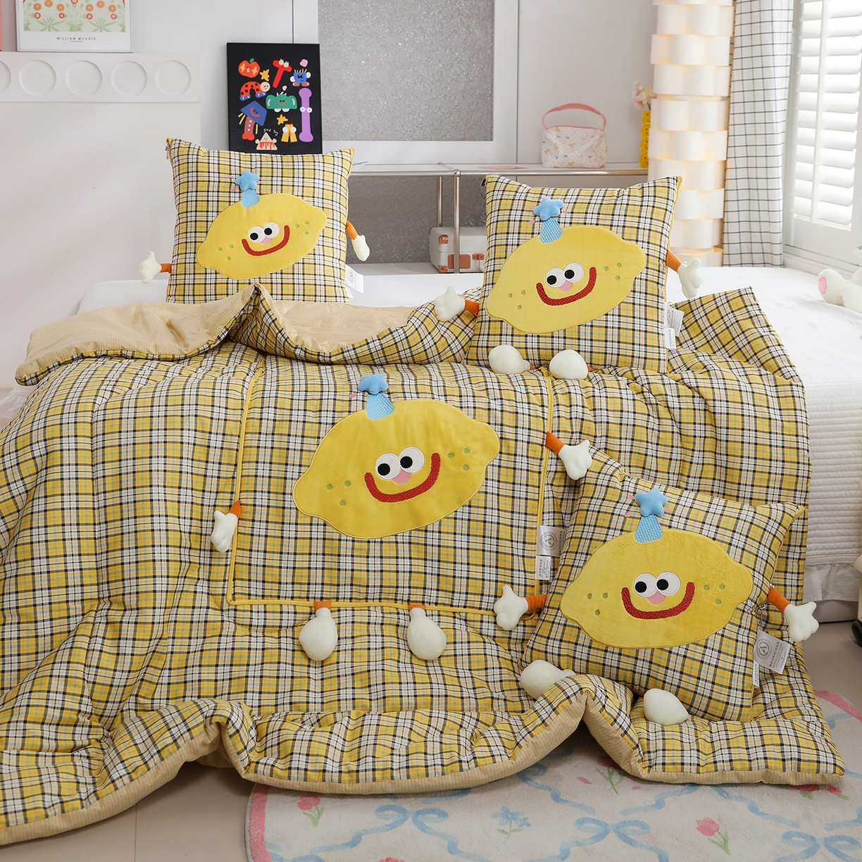 91家纺网 家纺一手货源 找家纺 （总）照世家纺 2026新款多功能抱枕被-芒里偷闲