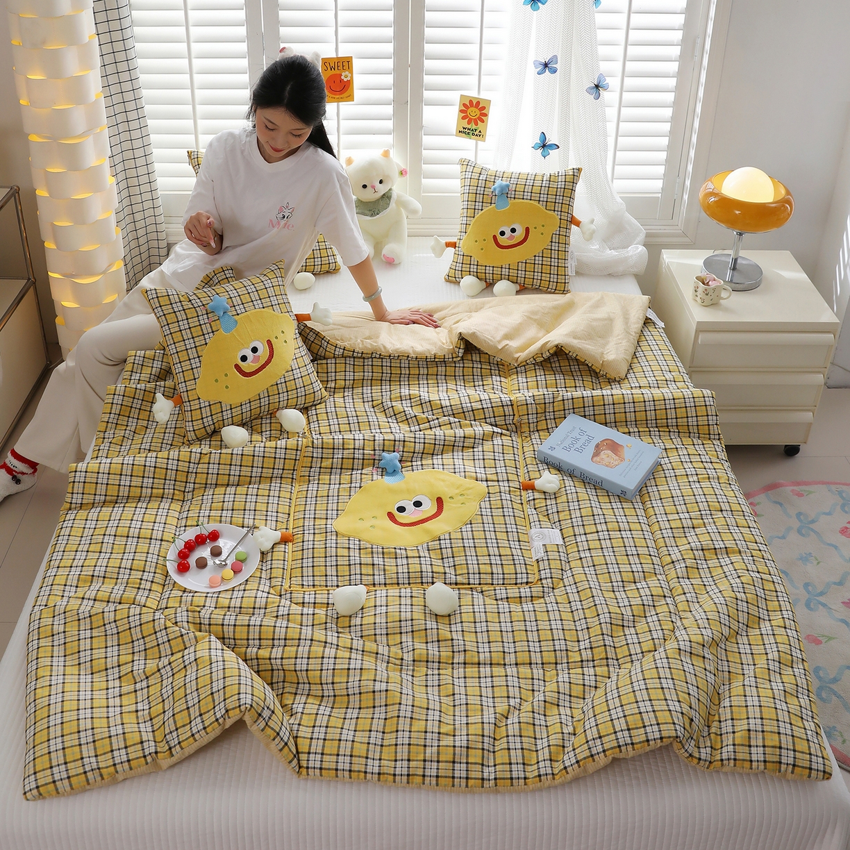 91家纺网 家纺一手货源 找家纺 （总）照世家纺 2026新款多功能抱枕被-芒里偷闲