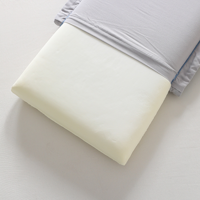 91家纺网 家纺一手货源 找家纺 织布人 2026新款枕芯夏季凉感可拆洗幼儿园儿童枕头学生宿舍专用枕套+枕芯 音乐凉感豆儿童枕-蓝色