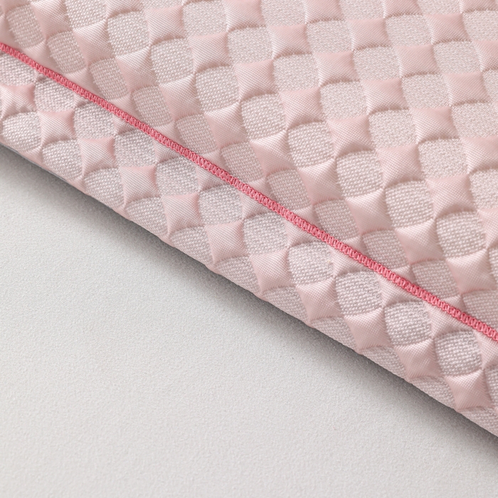 91家纺网 家纺一手货源 找家纺 织布人 2026新款枕芯夏季凉感可拆洗幼儿园儿童枕头学生宿舍专用枕套+枕芯 音乐凉感豆儿童枕-粉色