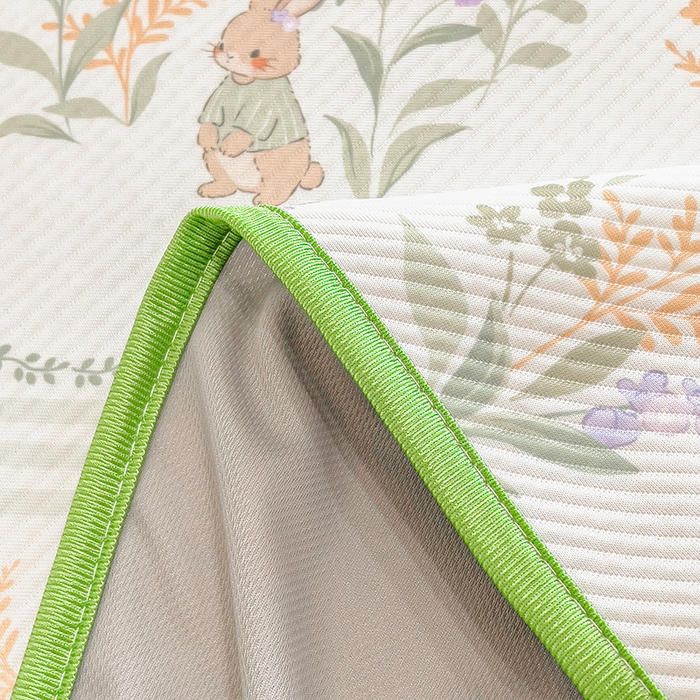 91家纺网 家纺一手货源 找家纺 莱米家纺 2026新款斜纹凉感床笠冰豆豆系列 从草集