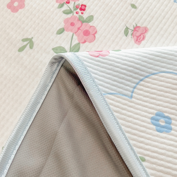 91家纺网 家纺一手货源 找家纺 莱米家纺 2026新款斜纹凉感床笠冰豆豆系列 花仙子