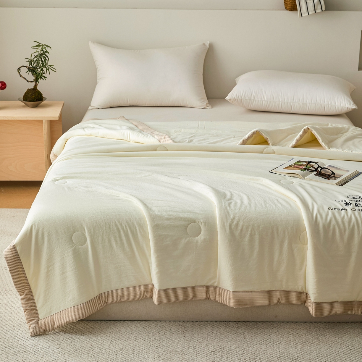 91家纺网 家纺一手货源 找家纺 （总）棉森家纺 2026新款水洗棉新疆棉花夏被