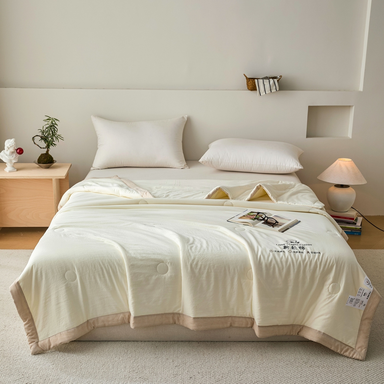 91家纺网 家纺一手货源 找家纺 （总）棉森家纺 2026新款水洗棉新疆棉花夏被