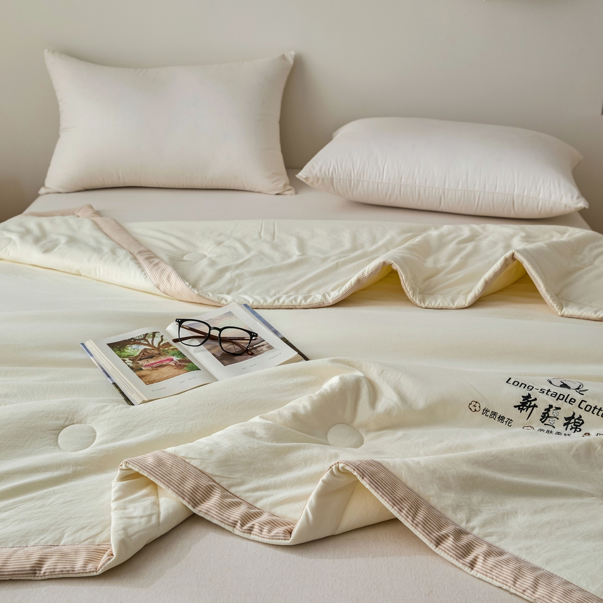 91家纺网 家纺一手货源 找家纺 （总）棉森家纺 2026新款水洗棉新疆棉花夏被