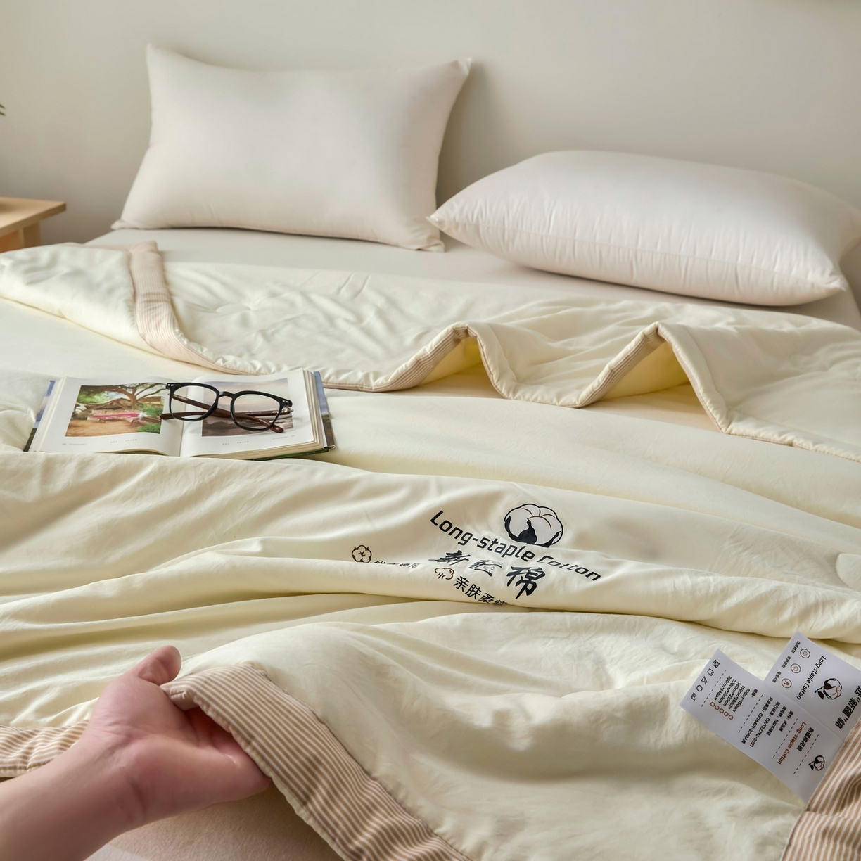 91家纺网 家纺一手货源 找家纺 （总）棉森家纺 2026新款水洗棉新疆棉花夏被