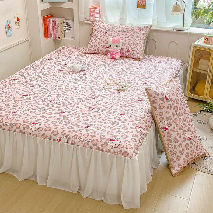 91家纺网 家纺一手货源 找家纺 （总）莱米家纺 2026新款斜纹凉感床裙冰豆豆系列