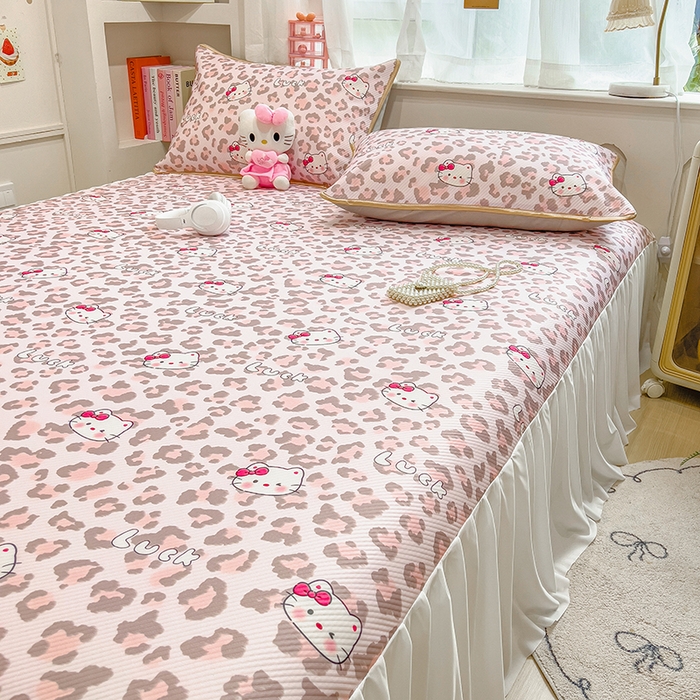 91家纺网 家纺一手货源 找家纺 （总）莱米家纺 2026新款斜纹凉感床裙冰豆豆系列