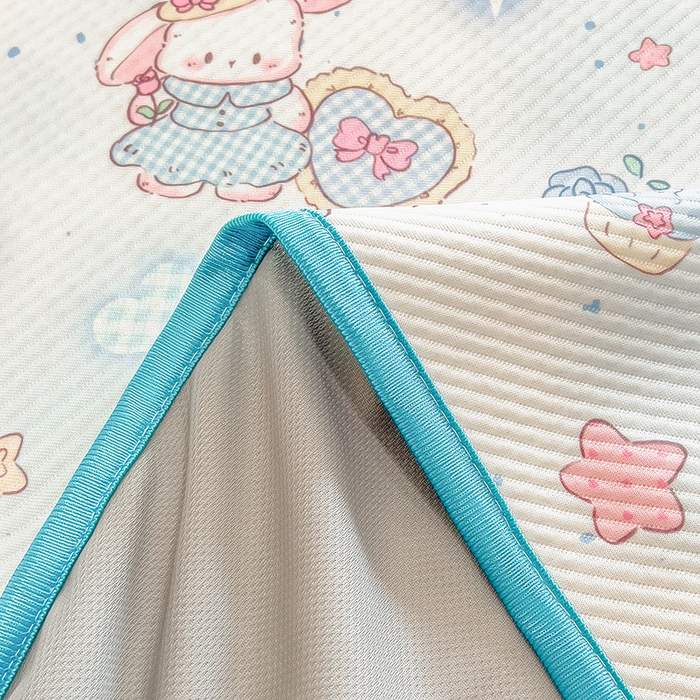 91家纺网 家纺一手货源 找家纺 莱米家纺 2026新款斜纹凉感床笠冰豆豆系列 萌宠甜兔