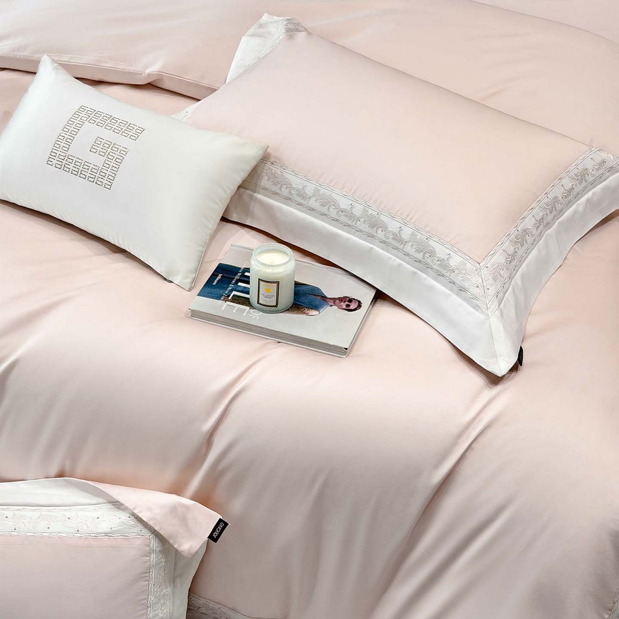 91家纺网 家纺一手货源 找家纺 （总）2026新款A类贡缎长绒棉纯棉刺绣四件套-兰芙