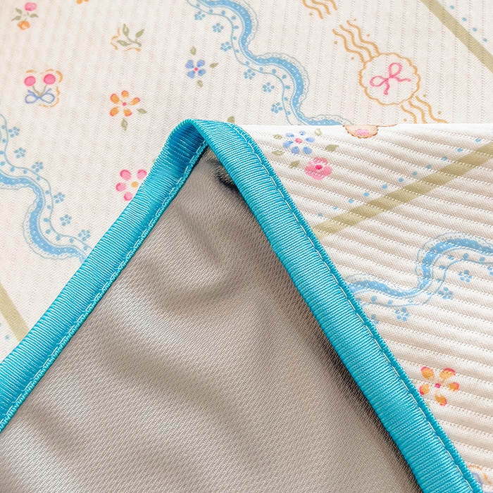 91家纺网 家纺一手货源 找家纺 莱米家纺 2026新款斜纹凉感床笠冰豆豆系列 条纹小熊