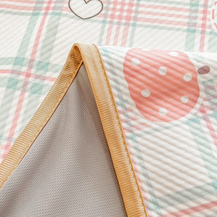 91家纺网 家纺一手货源 找家纺 莱米家纺 2026新款斜纹凉感床笠冰豆豆系列 小南瓜