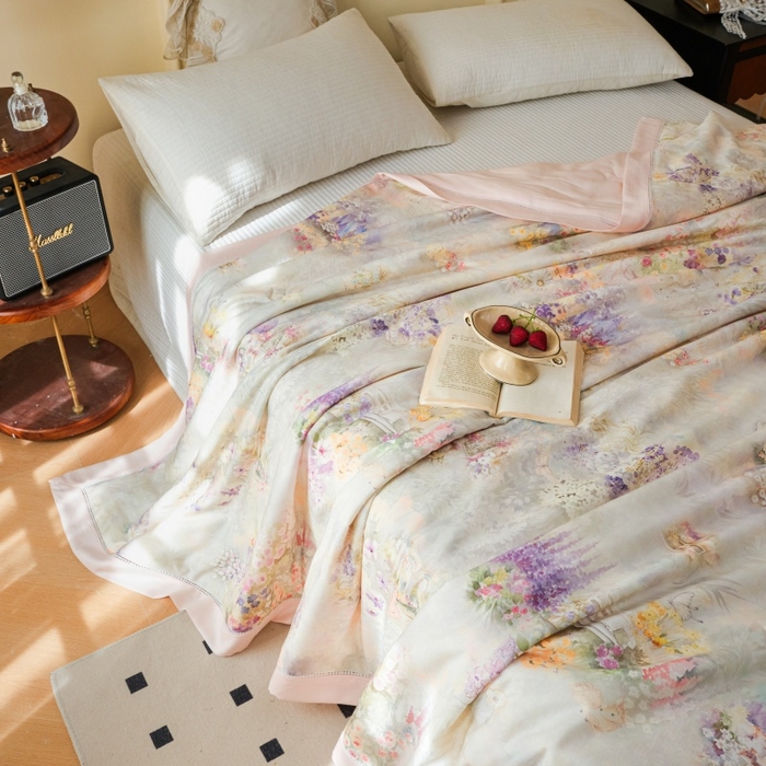 雅高家居 2026春夏-麻本纪天丝亚麻法式竹纤维夏被夏凉被空调被子被芯（控价288元以上） 雾清