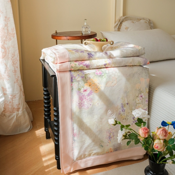 91家纺网 家纺一手货源 找家纺 雅高家居 2026春夏-麻本纪天丝亚麻法式竹纤维夏被夏凉被空调被子被芯（控价288元以上） 雾清