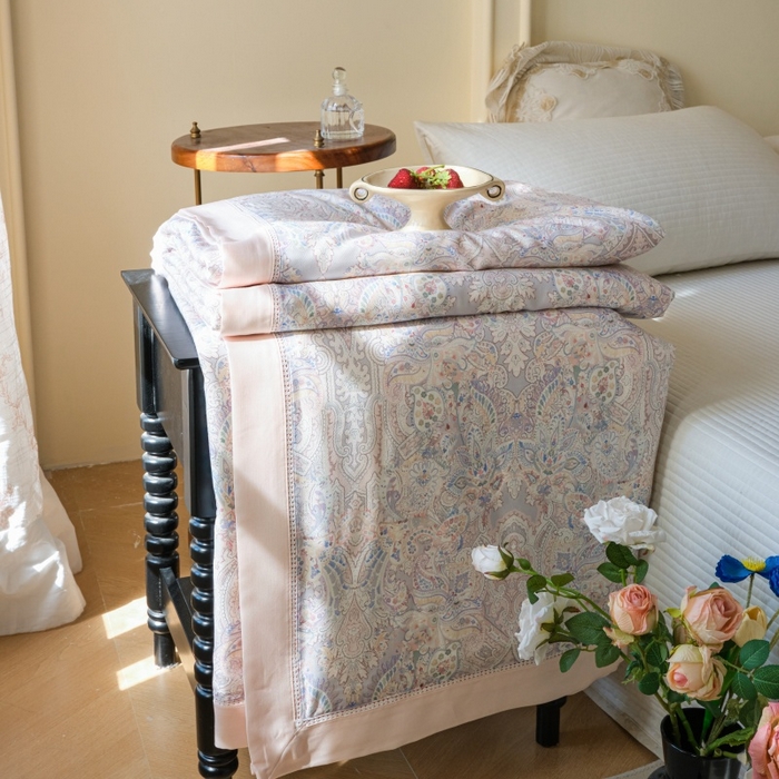 91家纺网 家纺一手货源 找家纺 雅高家居 2026春夏-麻本纪天丝亚麻法式竹纤维夏被夏凉被空调被子被芯（控价288元以上） 柔静