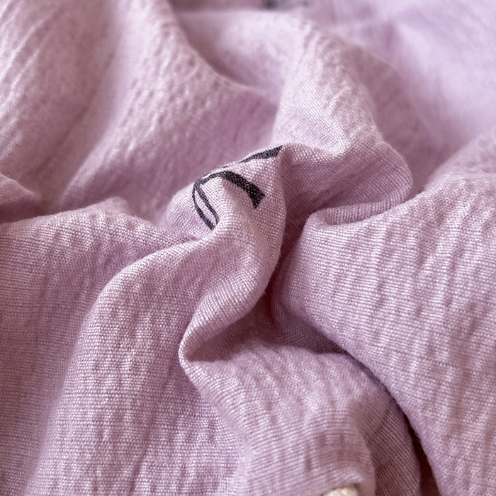 91家纺网 家纺一手货源 找家纺 梦纤绒 2026新款云感皱皱纱花边款夏被夏凉被空调被四件套 心意紫