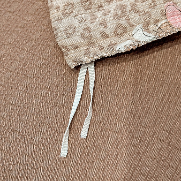 91家纺网 家纺一手货源 找家纺 一比一家纺 2026新款法式花边泡芙纱四件套 豹纹小猫