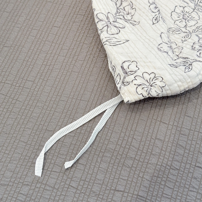 91家纺网 家纺一手货源 找家纺 一比一家纺 2026新款法式花边泡芙纱四件套 浅色花影