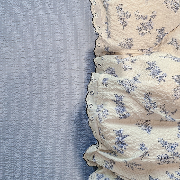 91家纺网 家纺一手货源 找家纺 一比一家纺 2026新款法式花边泡芙纱四件套 青禾集