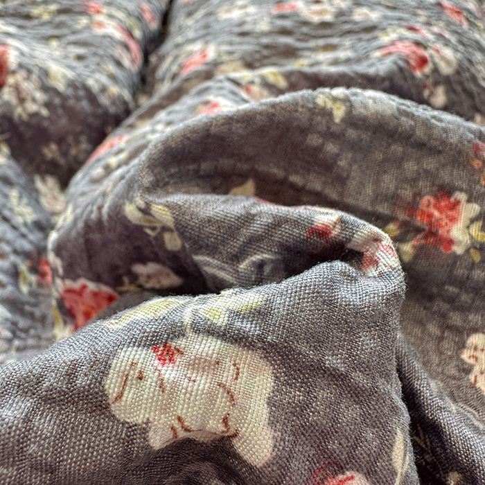 91家纺网 家纺一手货源 找家纺 一比一家纺 2026新款法式花边泡芙纱四件套 胭脂花