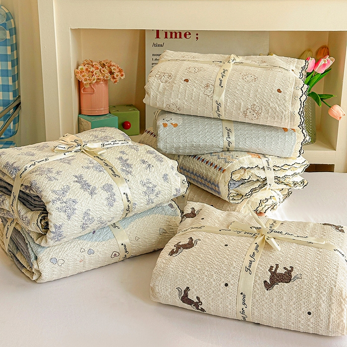 91家纺网 家纺一手货源 找家纺 一比一家纺 2026新款法式花边泡芙纱四件套 组合图仅供展示-不可下单