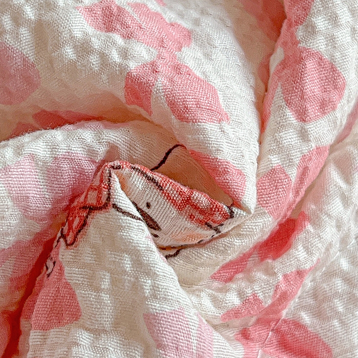 91家纺网 家纺一手货源 找家纺 一比一家纺 2026新款法式花边泡芙纱夏被四件套 幸运汪