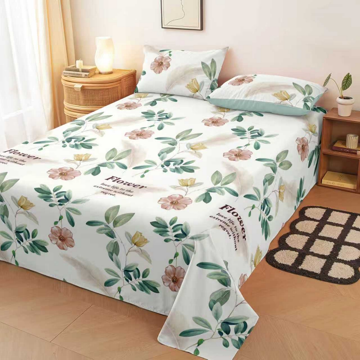 91家纺网 家纺一手货源 找家纺 （总）雨洋家纺 2026新款印花老粗布床单系列