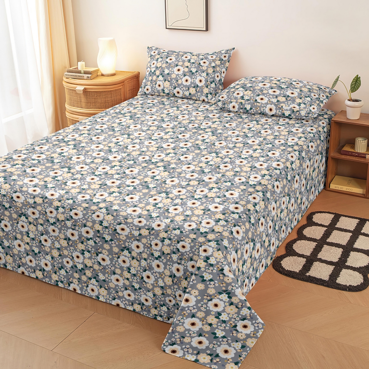 91家纺网 家纺一手货源 找家纺 （总）雨洋家纺 2026新款印花老粗布床单系列