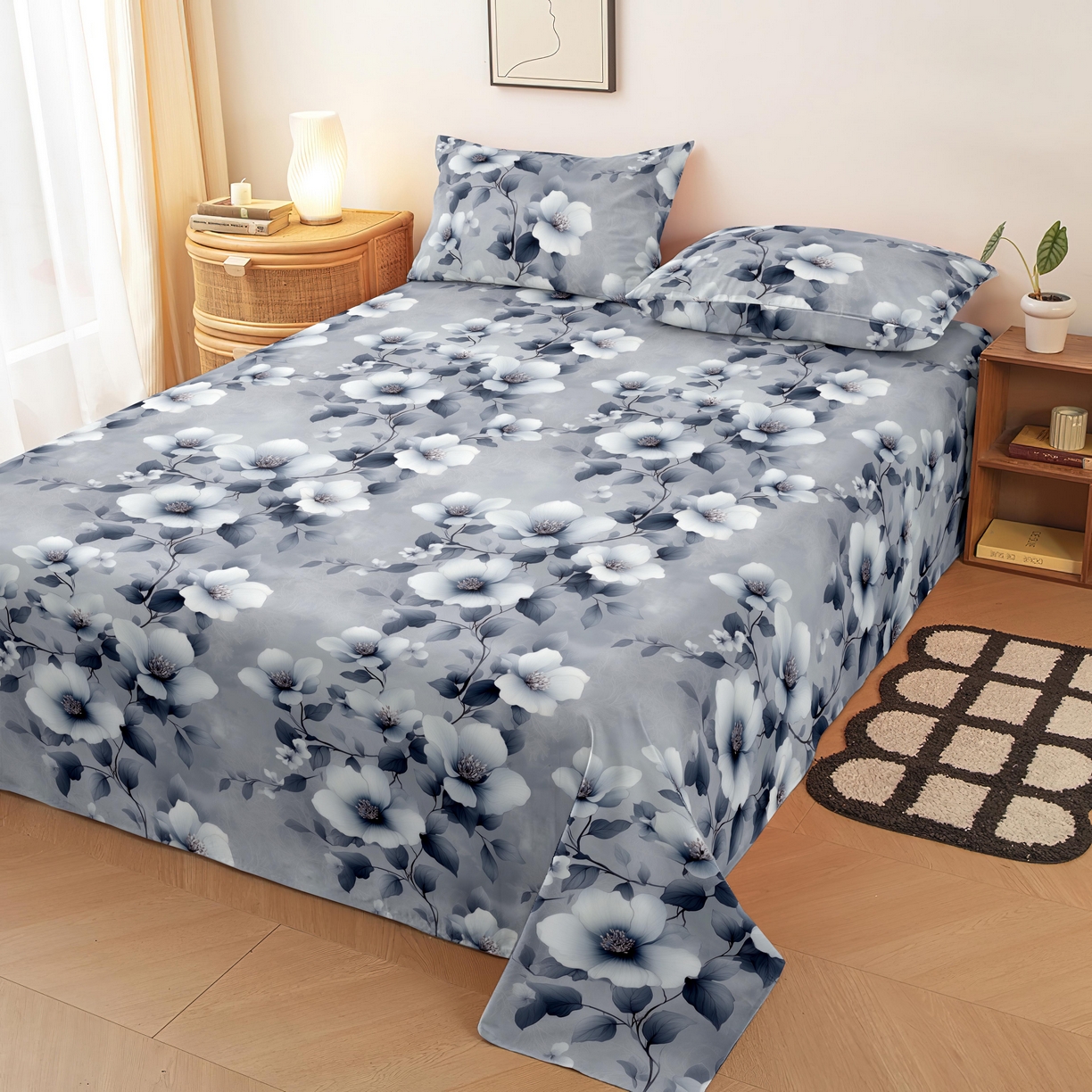 91家纺网 家纺一手货源 找家纺 （总）雨洋家纺 2026新款印花老粗布床单系列