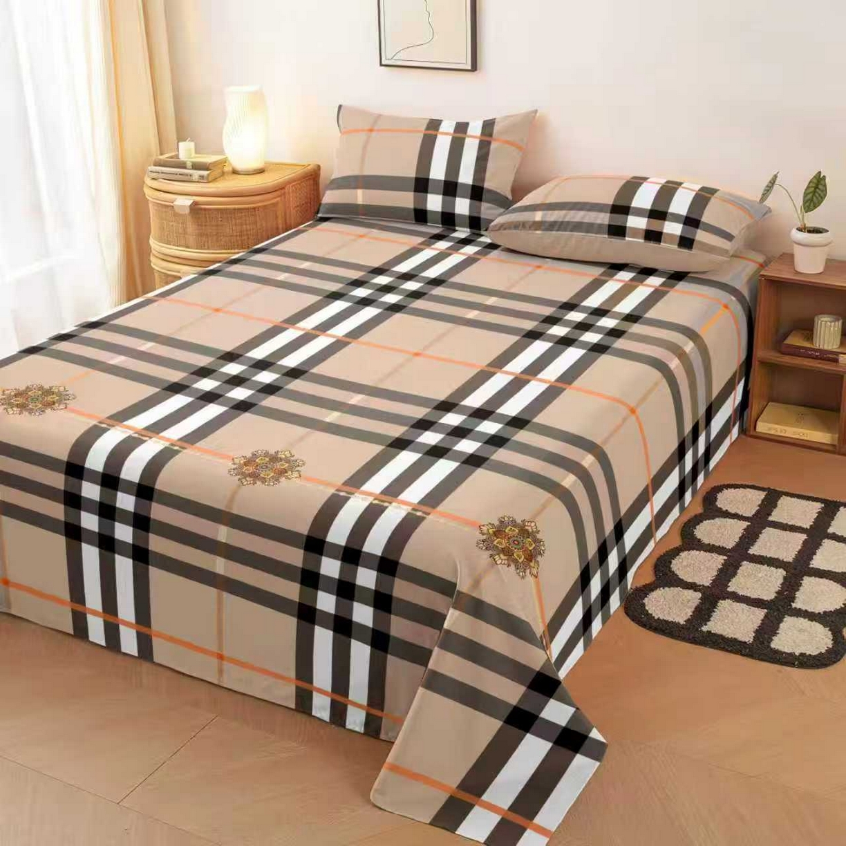 91家纺网 家纺一手货源 找家纺 （总）雨洋家纺 2026新款印花老粗布床单系列